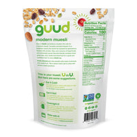 GUUD Fruity Almond Muesli Cereal, 12 Ounce, Gluten Free, Oats, Raisins, Almonds, Cranberries, Flax Seeds, Pumpkin Seeds, Vegan, Non-GMO Certified, Kosher