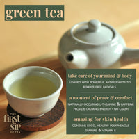Almond Chocolate Green Tea, Pyramid Sachet Tea Bags, Dark Chocolate & Almond, Caffeinated, Hot & Iced Tea - 16 Cups | The Spice Hut, First Sip of Tea