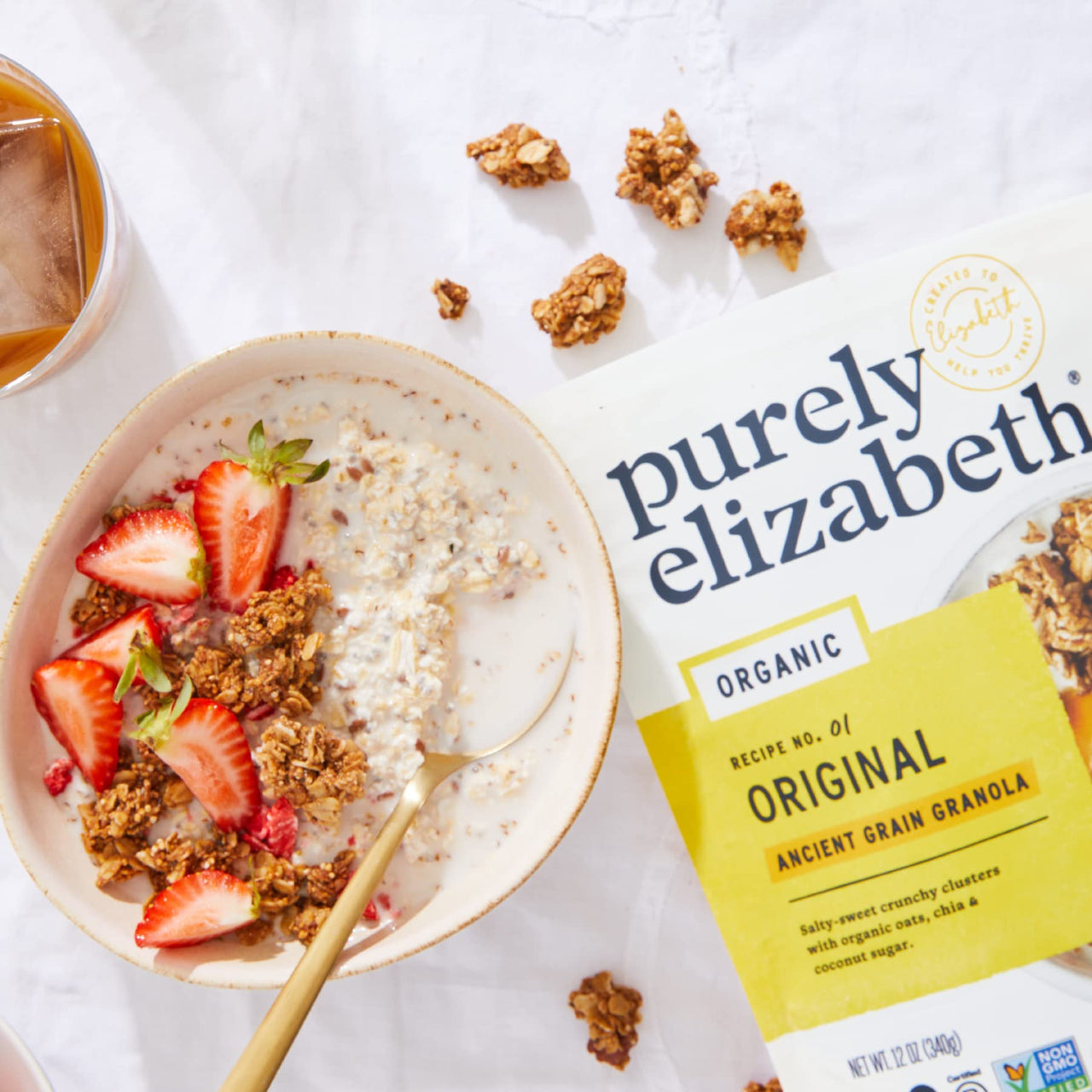 Purely Elizabeth, Organic Original, Ancient Grain Granola, Gluten-Free, Non-GMO (12oz Bag)