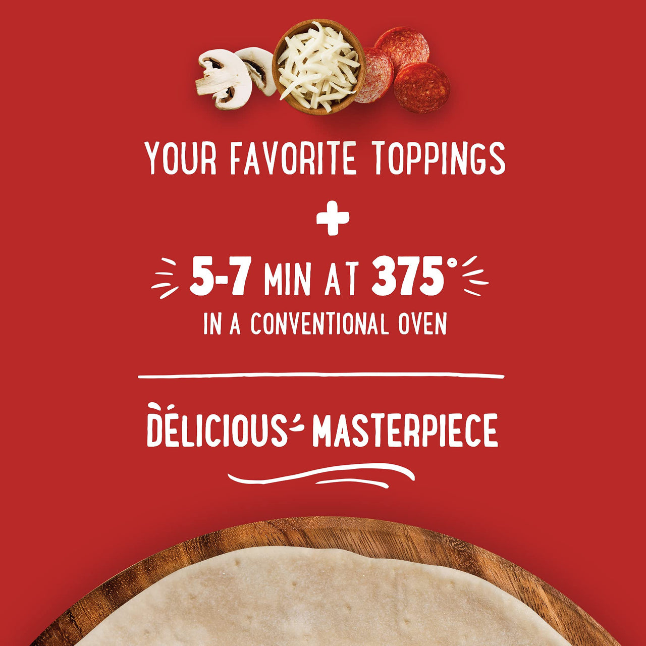 Udi's  Gluten Free Two Cheese Pizza With Crispy Thin Crust, Frozen, 8 oz.