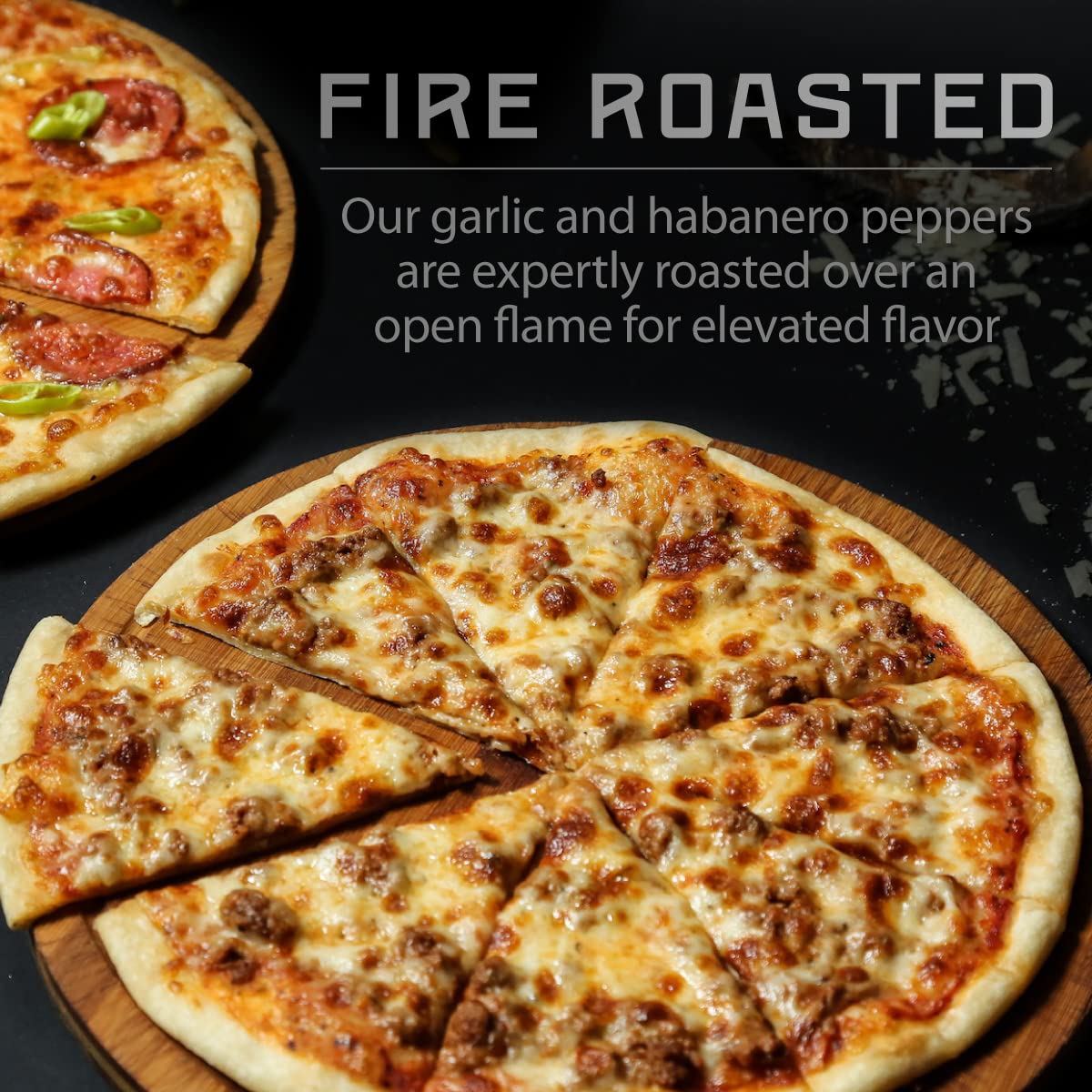 Melindas Fire Roasted Garlic & Habanero Hot Sauce - Craft Hot Sauce with Slow Roasted Garlic, Roasted Habanero Peppers, Lime Juice - Richy & Smoky Habanero Hot Sauce 12oz, 1 Pack