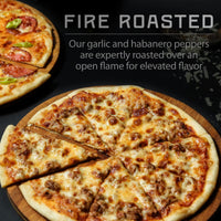 Melindas Fire Roasted Garlic & Habanero Hot Sauce - Craft Hot Sauce with Slow Roasted Garlic, Roasted Habanero Peppers, Lime Juice - Richy & Smoky Habanero Hot Sauce 12oz, 1 Pack