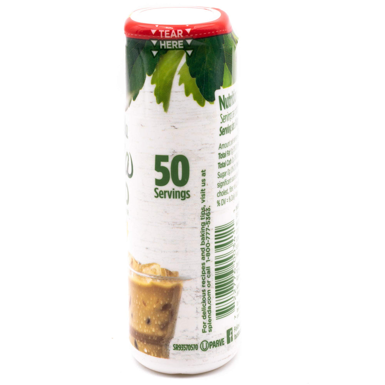 SPLENDA Stevia Liquid, Caffeine Infused Zero Calorie Sweetener Drops, 1.68 Fl Oz