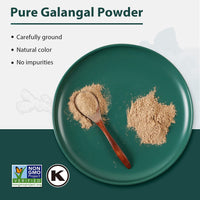 Soeos Galangal Powder 8 oz (227g), Galanga, Galanga Powder, Fresh Galangal Powder, Alpinia Galanga, Non-GMO Verified, Kosher  Pure Galangal Powder Perfect for Tom Kha and Tom Yum Soups