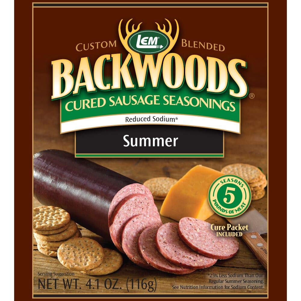 LEM 9159 Backwoods Low Sodium Summer Sausage Seasoning (5-Lbs)