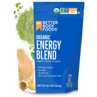 BetterBody Foods Organic Energy Blend, Plant-Based Natural Energy, Gluten-free, Non-GMO, 12.7 Ounces