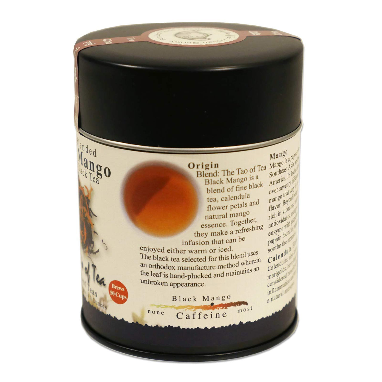 The Tao of Tea, Black Mango Black Tea, Loose Leaf, 4 Ounce Tin