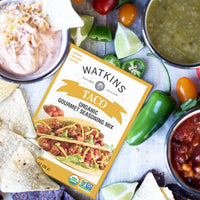 Watkins Organic Taco Gourmet Seasoning Mix, 1 oz. Packets,12 Count(Pack of 1)