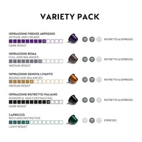 Nespresso Capsules OriginalLine, Ispirazione Variety Pack, Medium & Dark Roast Espresso Coffee, 50 Count Espresso Coffee Pods, Brews 1.35 Ounce (ORIGINALLINE ONLY)
