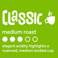 Ethical Bean Fairtrade Organic Coffee, Classic Medium Roast, Ground Coffee Beans - 100% Arabica Coffee (8 oz Bag), 0.5 Pound (Pack of 1)
