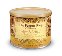 The Peanut Shop of Williamsburg Hot & Spicy Snack Mix, 9-Ounce Tin