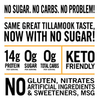 Tillamook Country Smoker Keto Friendly Zero Sugar Beef Jerky Variety Pack, Original & Black Pepper, 2.2 Ounce (Pack of 4)