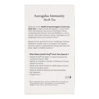 Health King Astragalus Immunity Herb Tea, Teabags, 20 Count Box