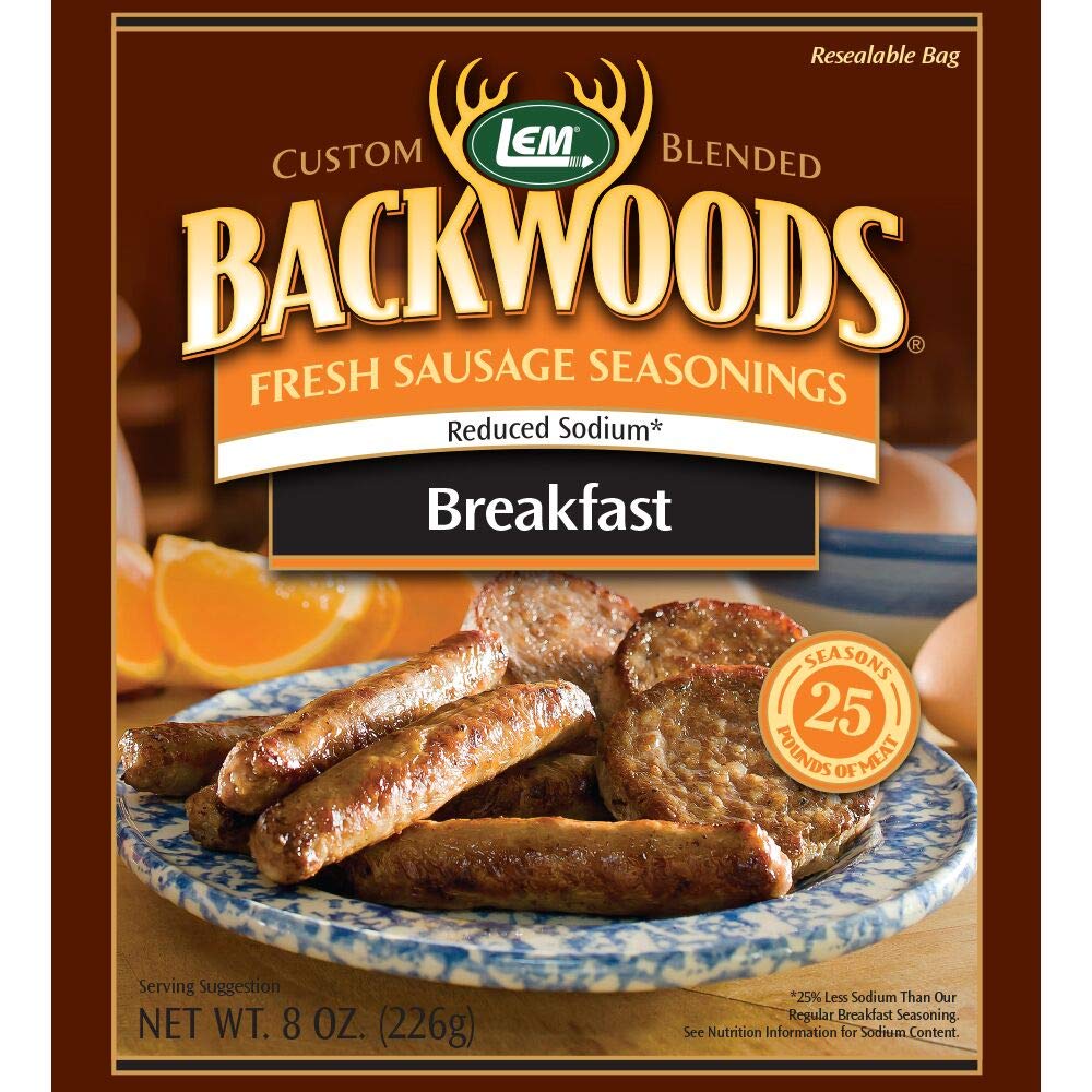 LEM 9164 Backwoods Low Sodium Fresh Breakfast Seasoning (25-Lbs)