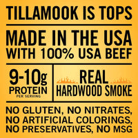Tillamook Country Smoker Real Hardwood Smoked Beef Jerky, Honey Glazed, 10 Ounce