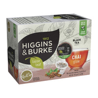 Higgins & Burke Chai Glow, Loose Leaf, Black Tea, Keurig K-Cup Brewer Compatible Pods, 24 Count