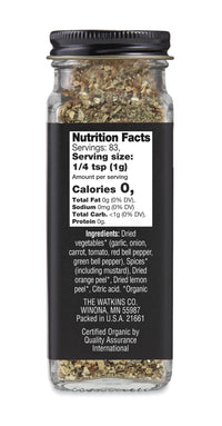 Watkins Gourmet Organic Spice Jar, Organic Garlic Herb, 2.9 Oz. Jar, 1 Count