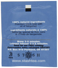 Stash Tea Double Bergamot Earl Grey Black Tea, Box of 100 Tea Bags