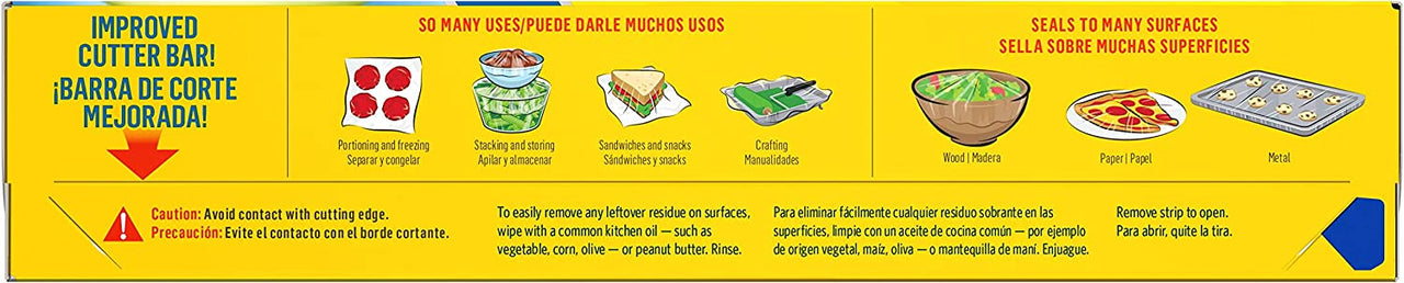 Glad Press'n Seal Plastic Food Wrap - 70 Square Foot Roll (Package May Vary)