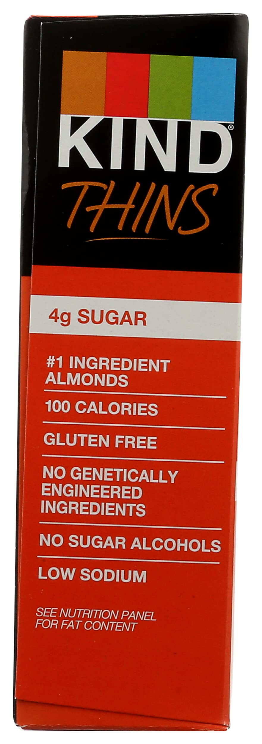 KIND THINS Peanut Butter Dark Chocolate Bars, Gluten Free, 100 Calories, 0.74 oz bars, 10 count