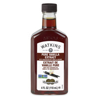 Watkins Pure Vanilla Extract, with Madagascar Vanilla Beans, Non-GMO, Kosher, 4 oz. Bottle, 1-Pack