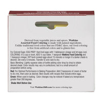 Watkins Assorted Food Coloring, 1 Each Red, Yellow, Green, Blue, Total Four .3 oz bottles