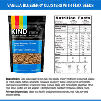 KIND Healthy Grains Clusters, Vanilla Blueberry with Flax Seeds Granola, 10g Protein, Gluten Free, 11 Ounce (Pack of 1)