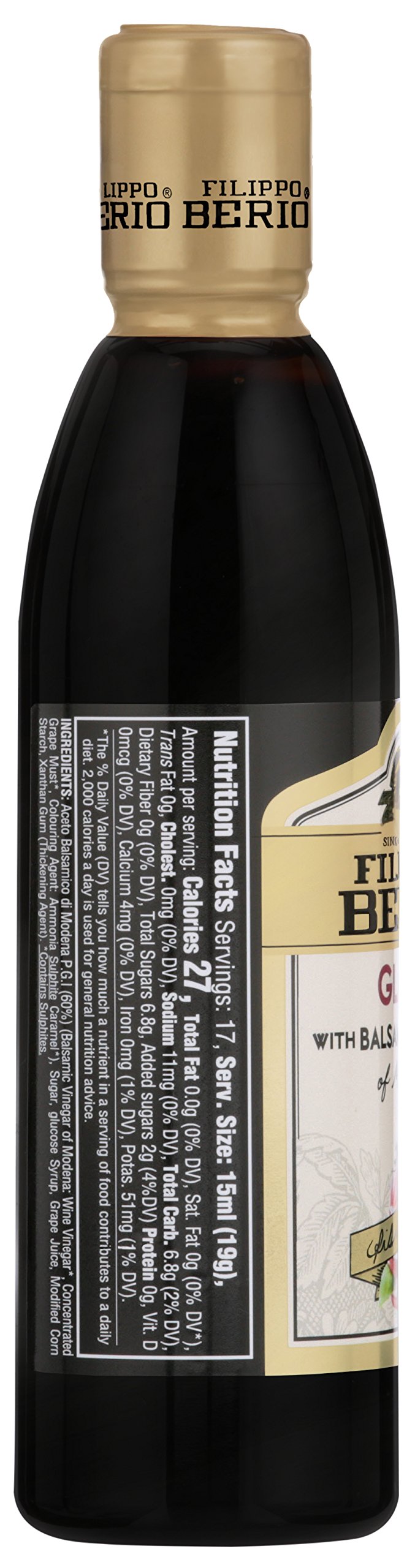 Filippo Berio Balsamic Glaze, 8.4 Ounce Plastic Bottle