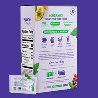 Pyure Organic Stevia Packets | Granulated Sugar Packets - White Sugar Substitute | Zero Carb, Zero Sugar, Zero Calorie Sweetener Packets | Plant-Based Stevia Packets for Keto Coffee | 80 Count
