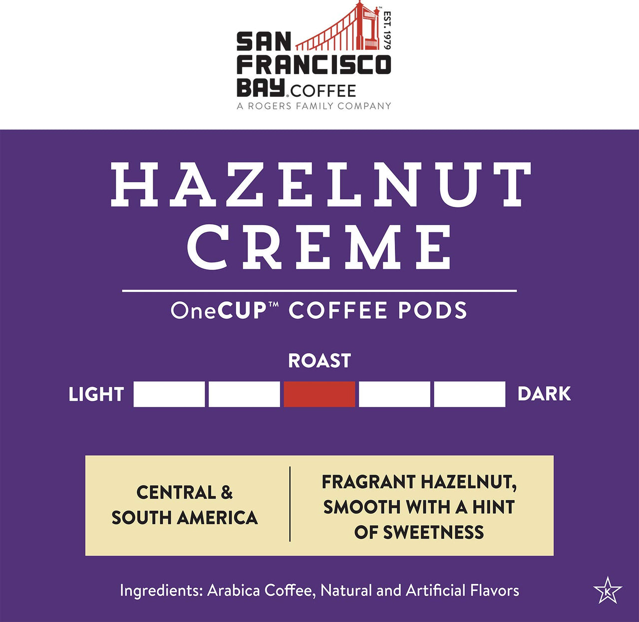 San Francisco Bay Compostable Coffee Pods - Hazelnut Crme (12 Ct) K Cup Compatible including Keurig 2.0, Flavored, Medium Roast