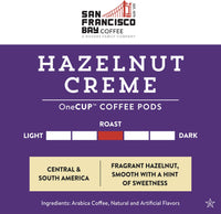 San Francisco Bay Compostable Coffee Pods - Hazelnut Crme (12 Ct) K Cup Compatible including Keurig 2.0, Flavored, Medium Roast