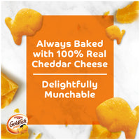 Goldfish Colors Cheddar Crackers, Snack Pack, 0.9 oz, 9 CT Multi-Pack Tray