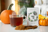 Pumpkin Spice Tea Bags - Black Tea with real Pumpkin, Cinnamon & Spices, Caffeine - 16 Cups | The Spice Hut, First Sip of Tea