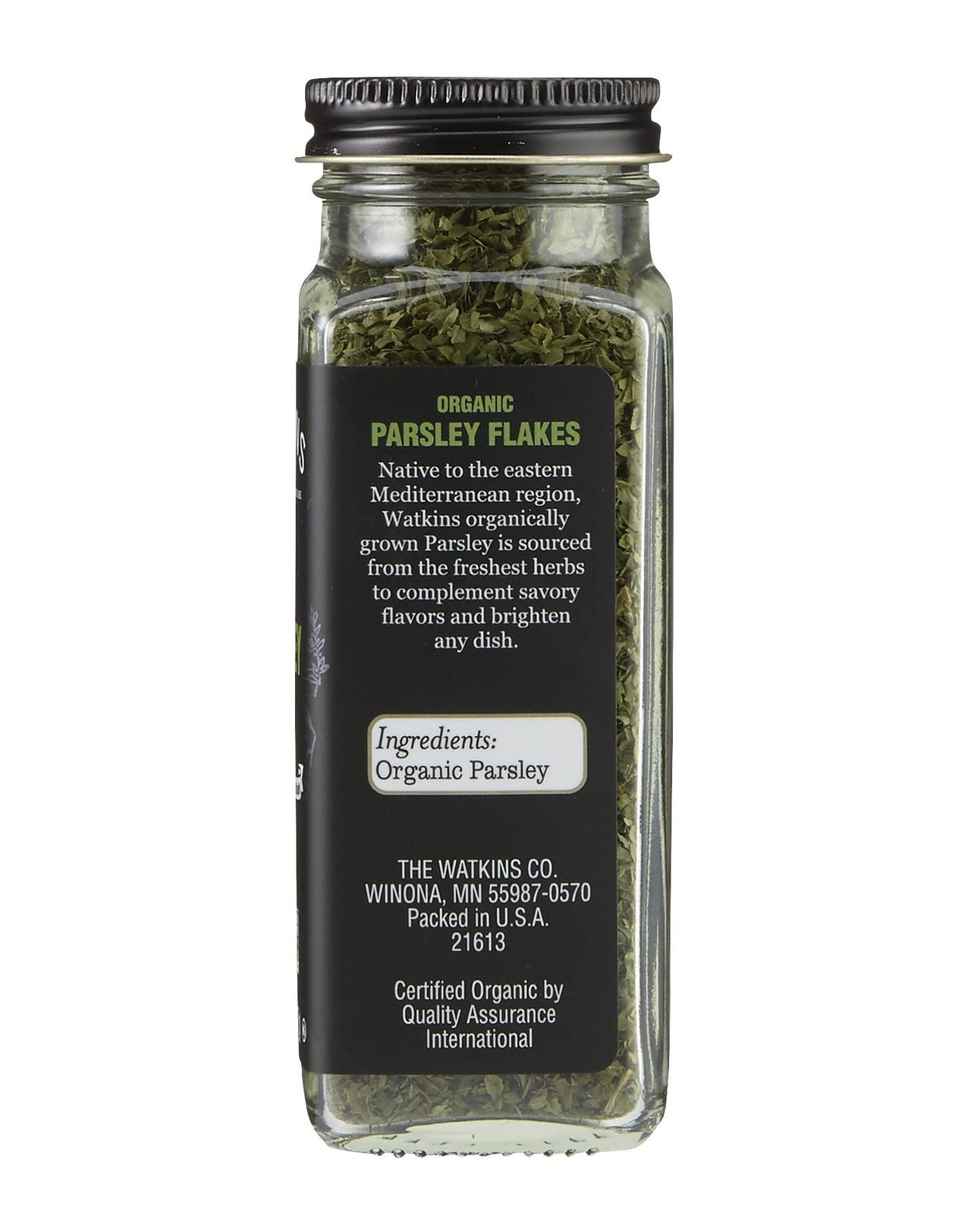 Watkins Gourmet Organic Spice Jar, Parsley Flakes, 0.59 Ounce Jar, 3-Pack