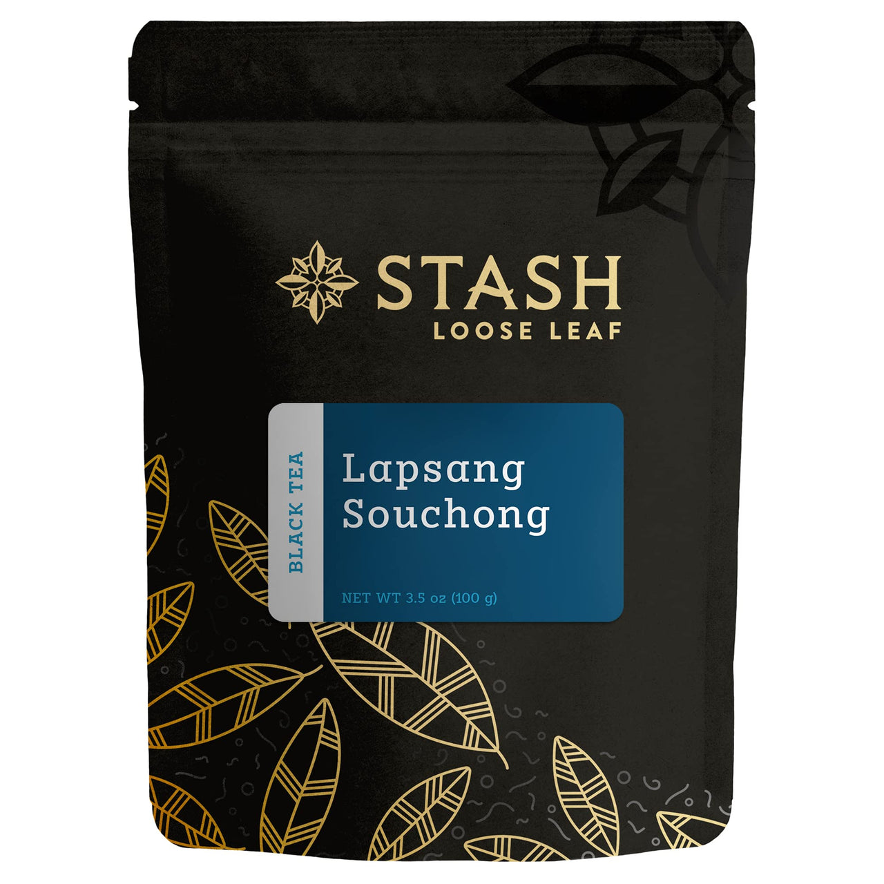 Stash Tea Lapsang Souchong Black Tea - Caffeinated, Non-GMO Project Verified Premium Tea with No Artificial Ingredients, Loose Leaf, 3.5 Oz Bag