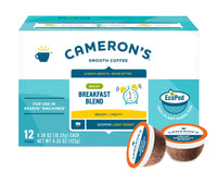 Cameron's  Coffee Single Serve Pods, Decaf Breakfast Blend, (Pack of 12)
