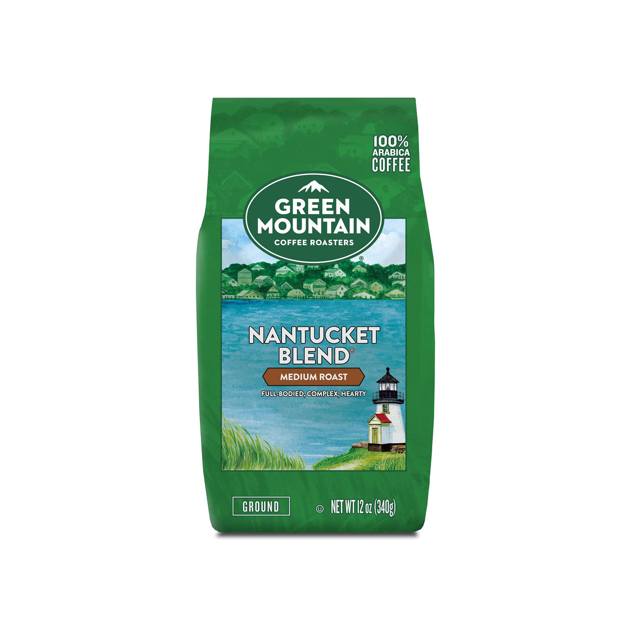 Green Mountain Coffee Roasters Nantucket Blend, Ground Coffee, Medium Roast, Bagged 12 oz