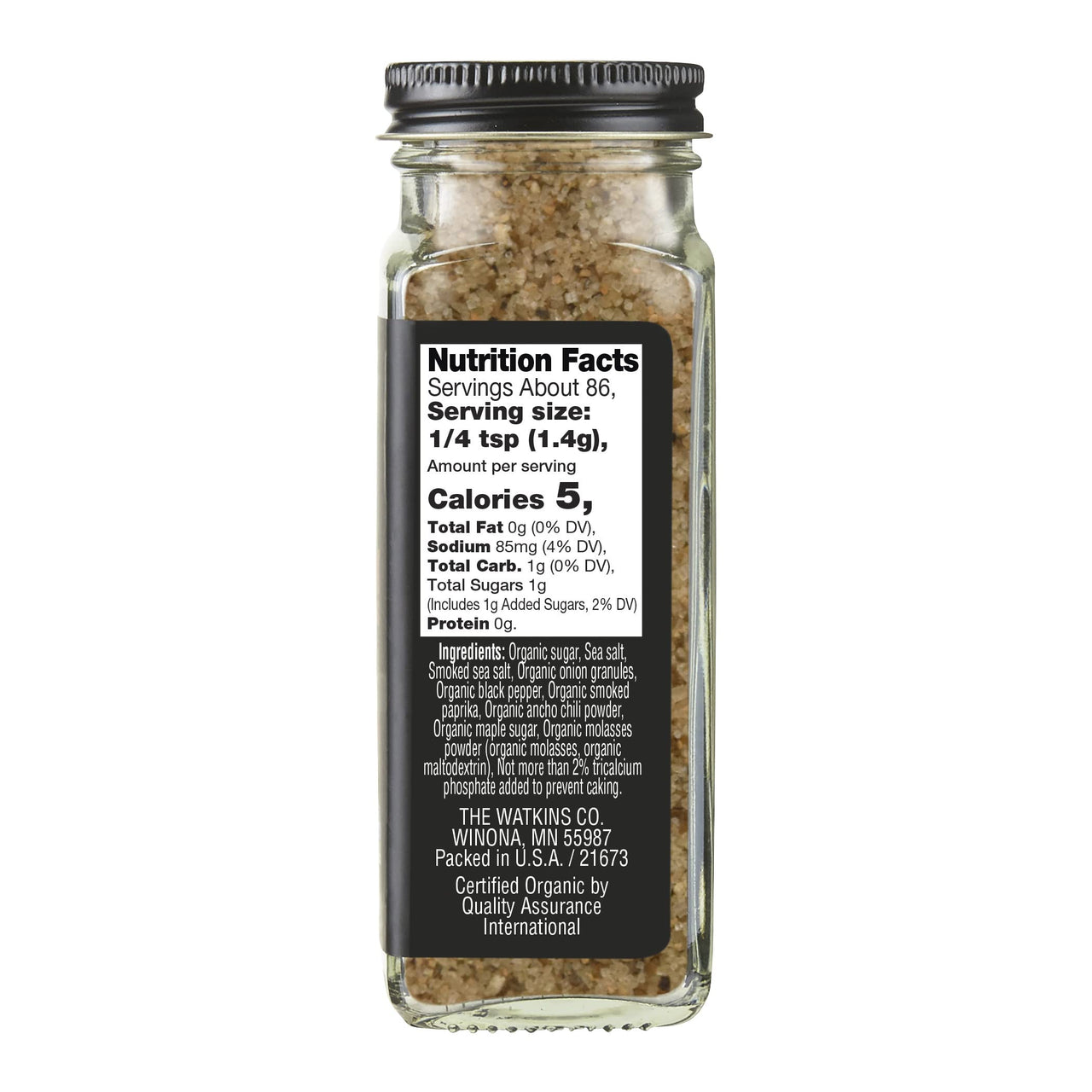 Watkins Organic Spiced Maple Seasoning, 4.2 oz, 1 Count