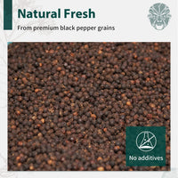 Soeos Organic Black Pepper Ground, Non-GMO, Freshly Peppercorn Powder Bulk, Packed to Keep Peppers Fresh, Ready to Use Peppercorns for Refill, 4 oz (113g), Organic Ground Black Peppe