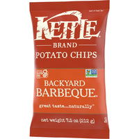 Kettle Brand Backyard Barbeque Kettle Potato Chips, Gluten-Free, Non-GMO, 7.5 oz Bag