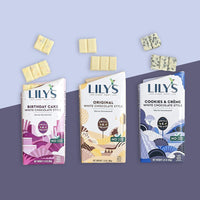 Birthday Cake White Chocolate Style Bar By Lily's  Sweets | Made with Stevia, No Added Sugar, Low-Carb, Keto Friendly | Gluten-Free & Non-GMO Ingredients | 2.8 Ounce, 4 Pack