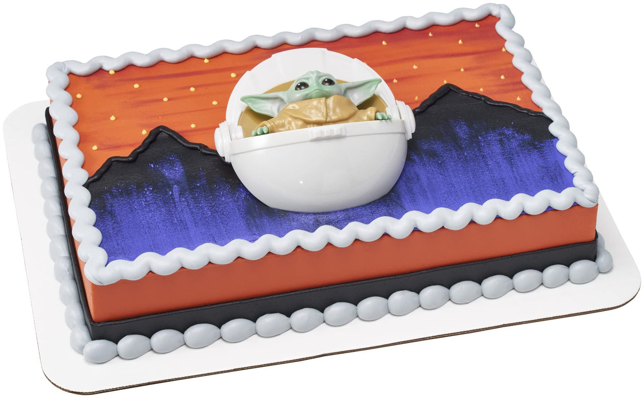 DecoSet Star Wars The Mandalorian The Child Cake Topper, 1-Piece Cake Topper, Use with Cake Decorations to Create Intergalactic Cakes