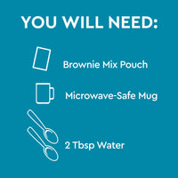 Duncan Hines Mug Cakes Walnut Brownie Mix, 4 - 2.2 OZ Pouches