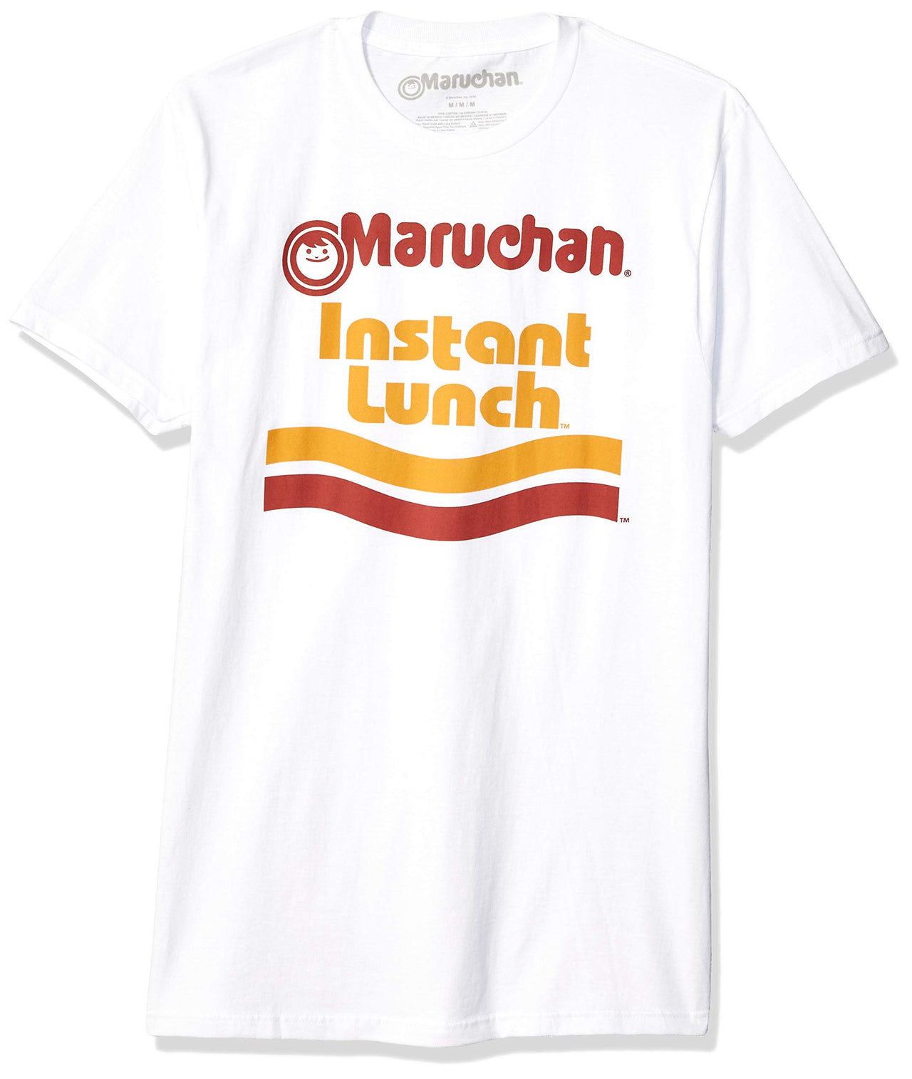 Maruchan Men's  Standard Ramen Noodle Instant Lunch Logo T-Shirt, White, 3X
