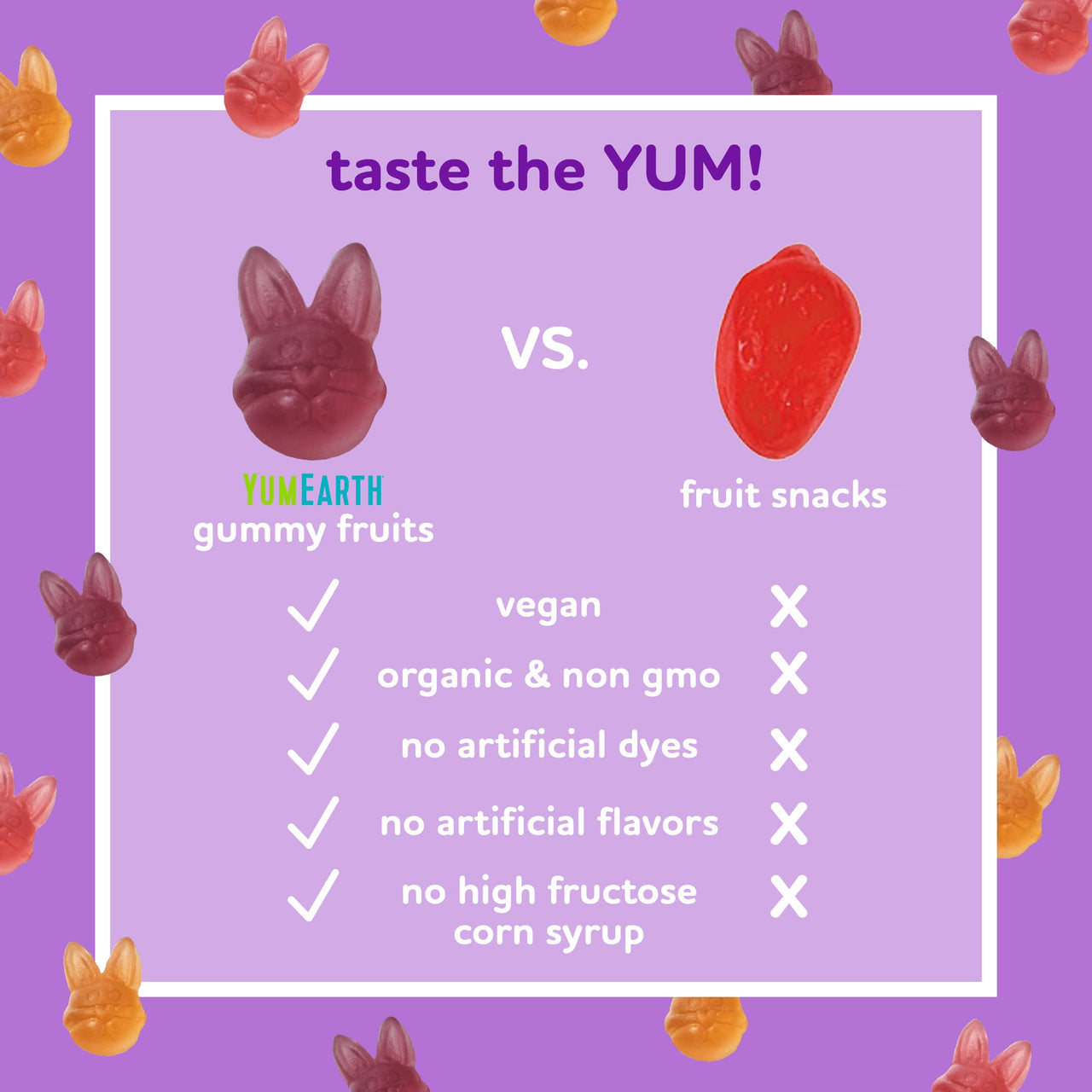 YumEarth Spring Fruit Gummy Snack Packs, 10 Count - Allergy Friendly, Non GMO, Gluten Free, Vegan