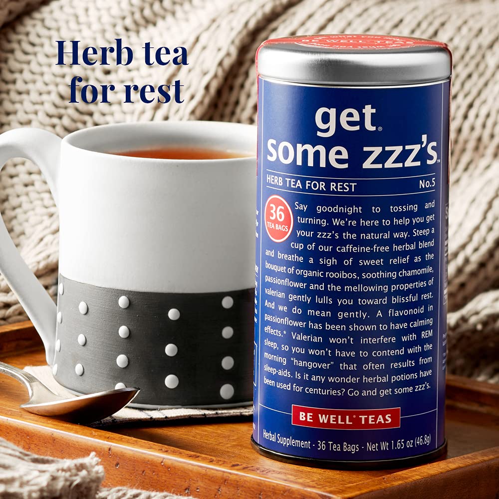 The Republic of Tea, Get Some Zzzs  No. 5 Rest Herb Tea, No Caffeine, 36 Tea Bags
