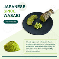 Soeos Premium Wasabi Powder 8oz (227g), with Real Wasabi, Grade AAA Powder, for Sushi, Sushi Powdered, Root Fresh Bulk, green