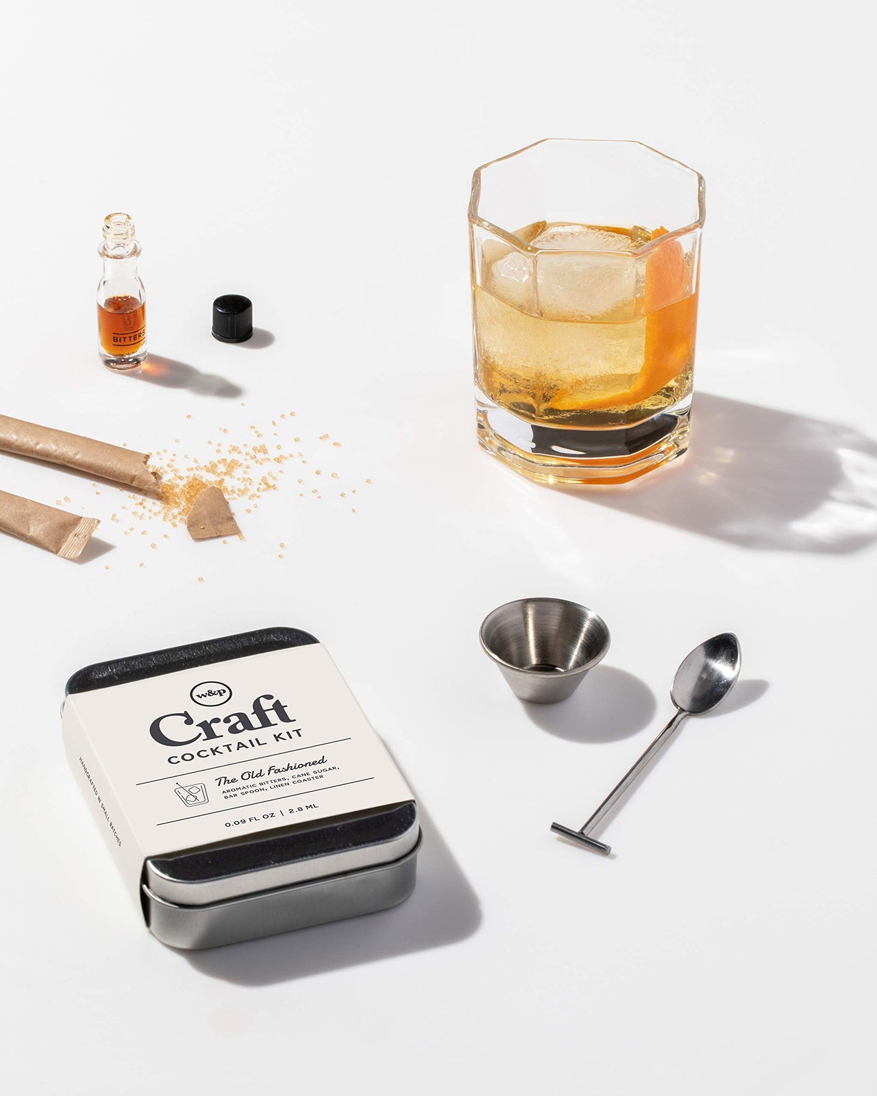 W&P Craft Cocktail Kit, Old Fashioned Portable Kit for Drinks on the Go, Carry On Cocktail Kit, Makes A Great Gift