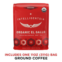 Intelligentsia Coffee, Light Roast Ground Coffee - Organic El Gallo 11 Ounce Bag with Flavor Notes of Milk Chocolate, Honey and Cola