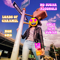 SkinnyDipped Dark Chocolate Salted Caramel Bites, 1g Sugar per Piece, Keto Friendly, No Palm Oil, Gluten Free, 4 Pack